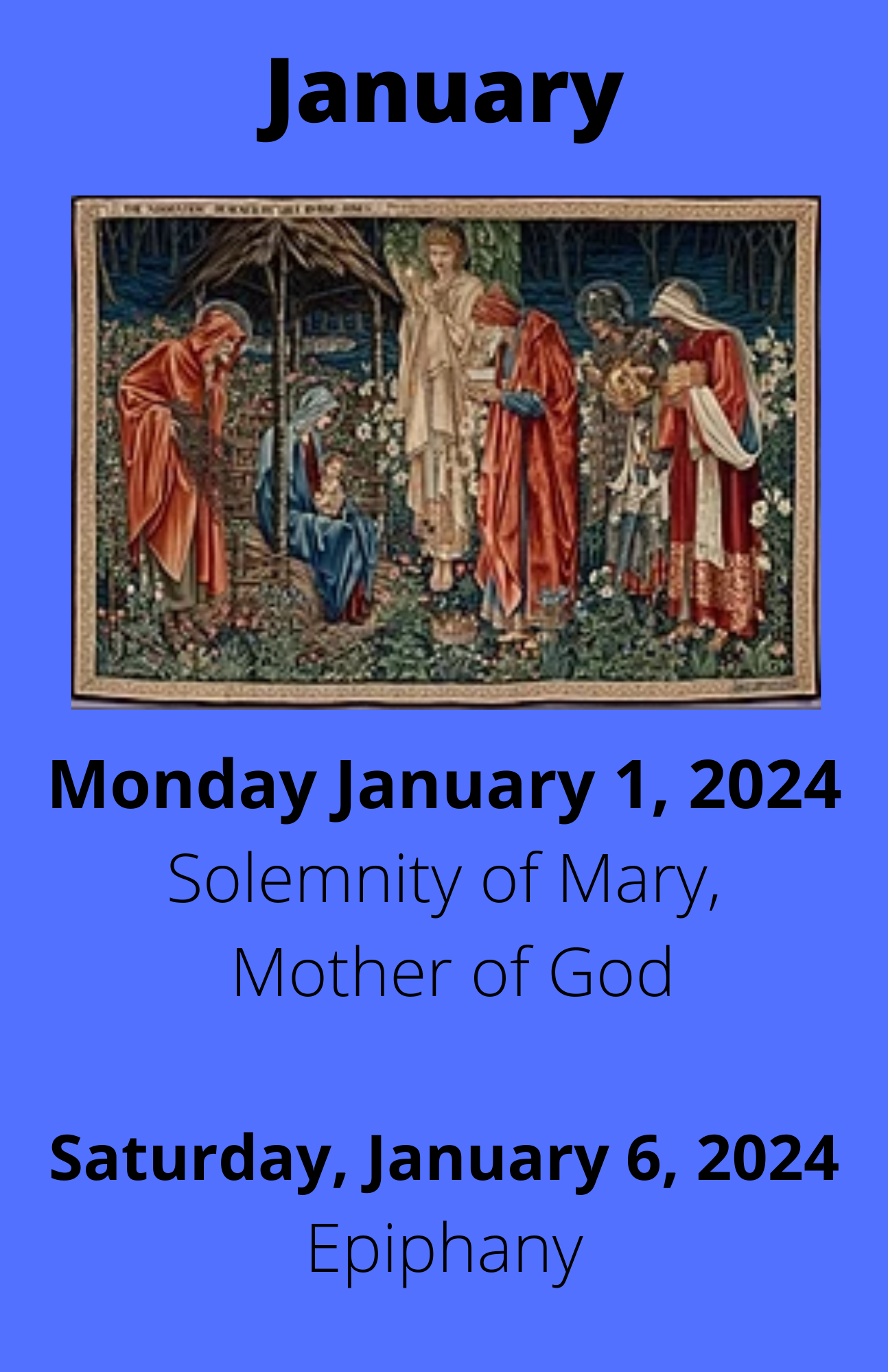 January Holy Days