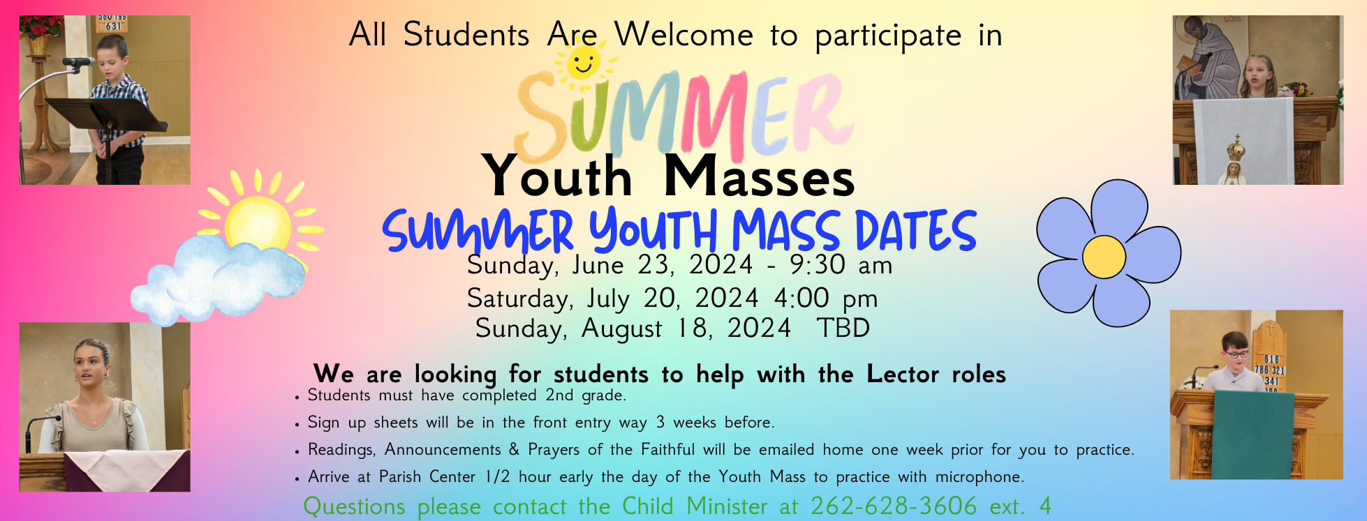 YOuth Summer Masses