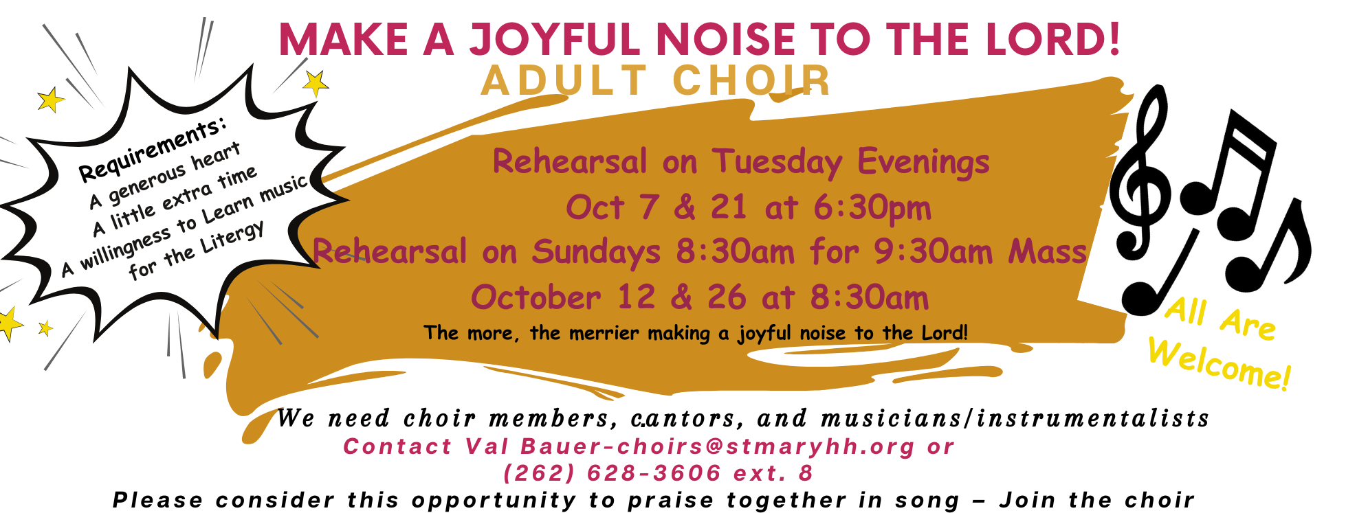 BAN Call for Adult Choir