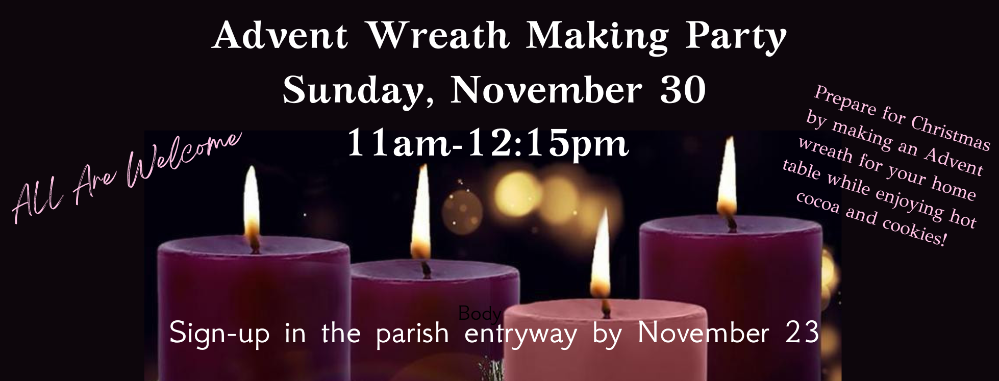 Advent Wreath Making