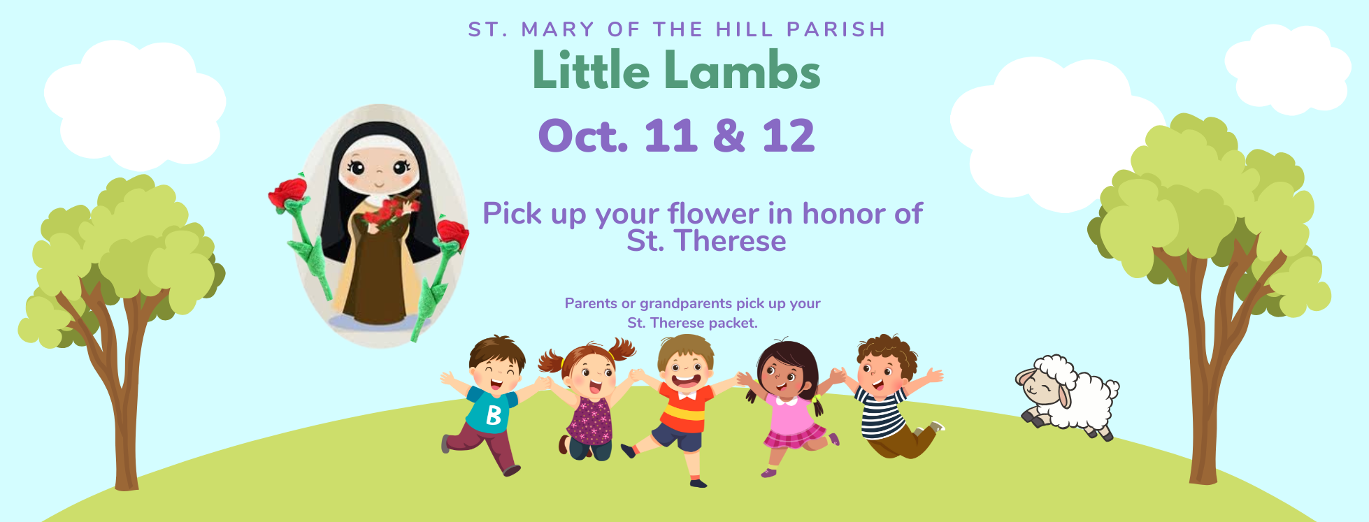 October Little Lambs Flyer (1958 x 747 px)