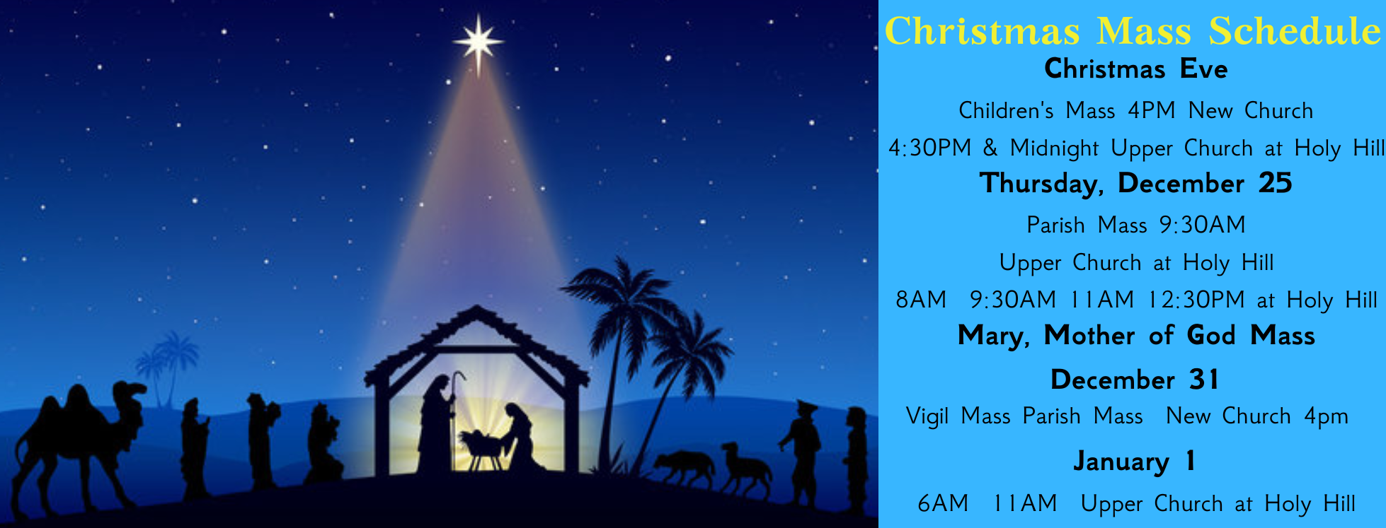Christmas Mass Schedule (2)