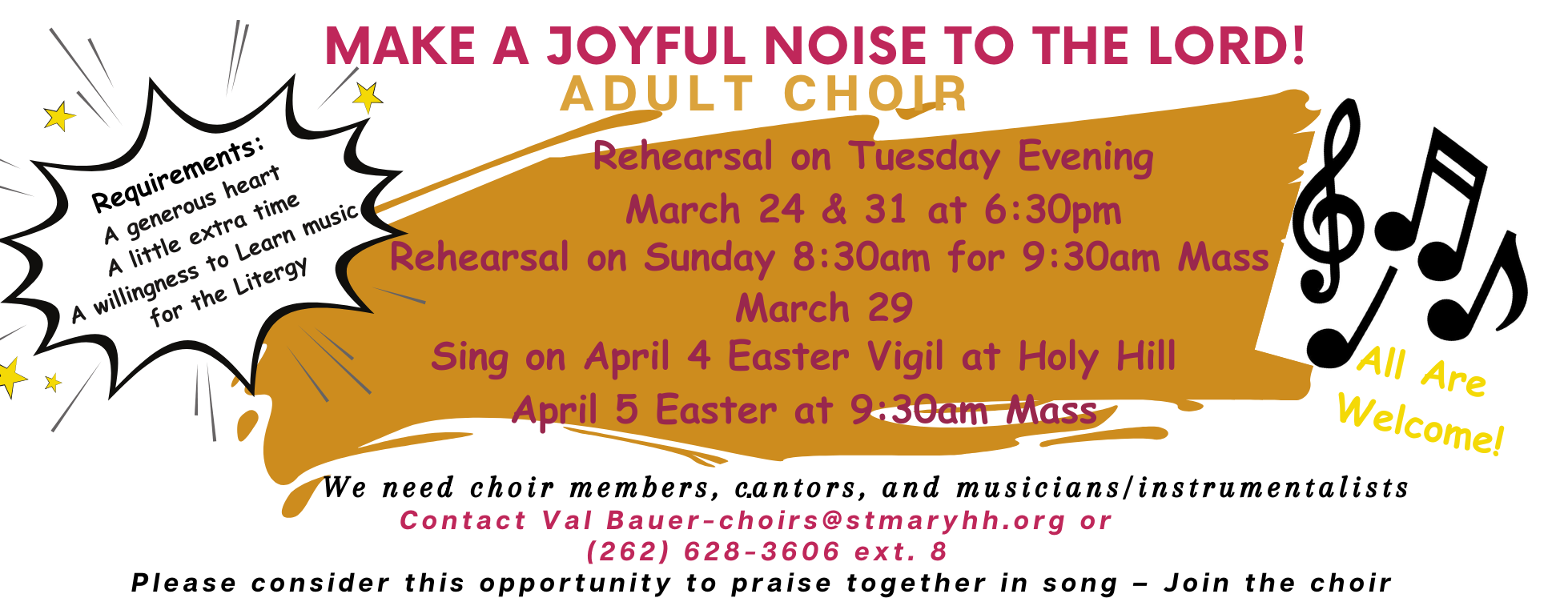 BAN Call for Adult Choir