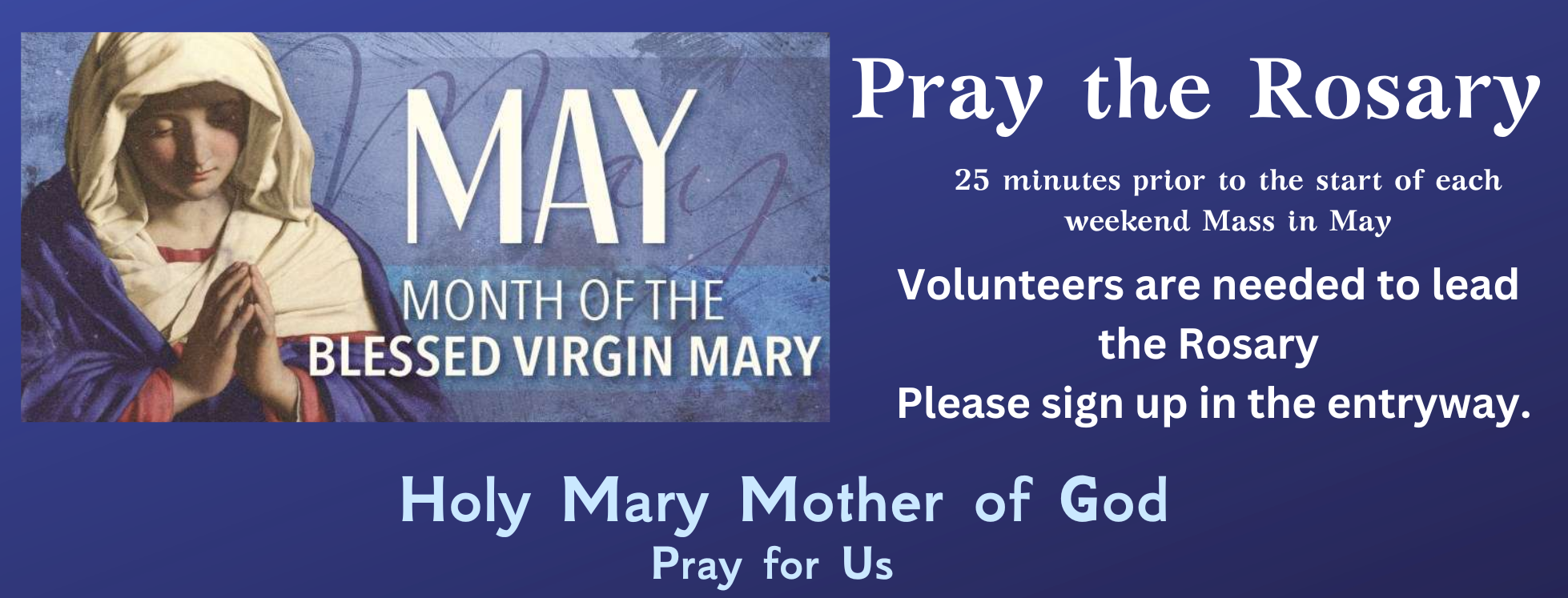 Pray the Rosary (1958 x 747 px)